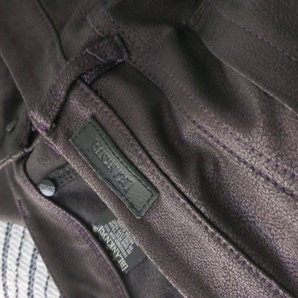 Blank NYC Spray On Dark Burgundy Moto Biker style Mid Rise Leggings Stretchy 26 - Picture 7 of 9